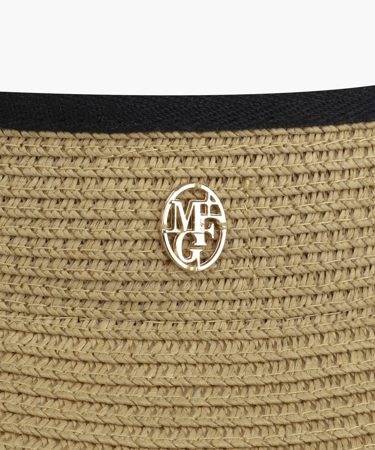 Marithe & Francois Girbaud - Circle Logo Wide Sun Visor (Black) product image 4 | TRAB K-Fashion Australia