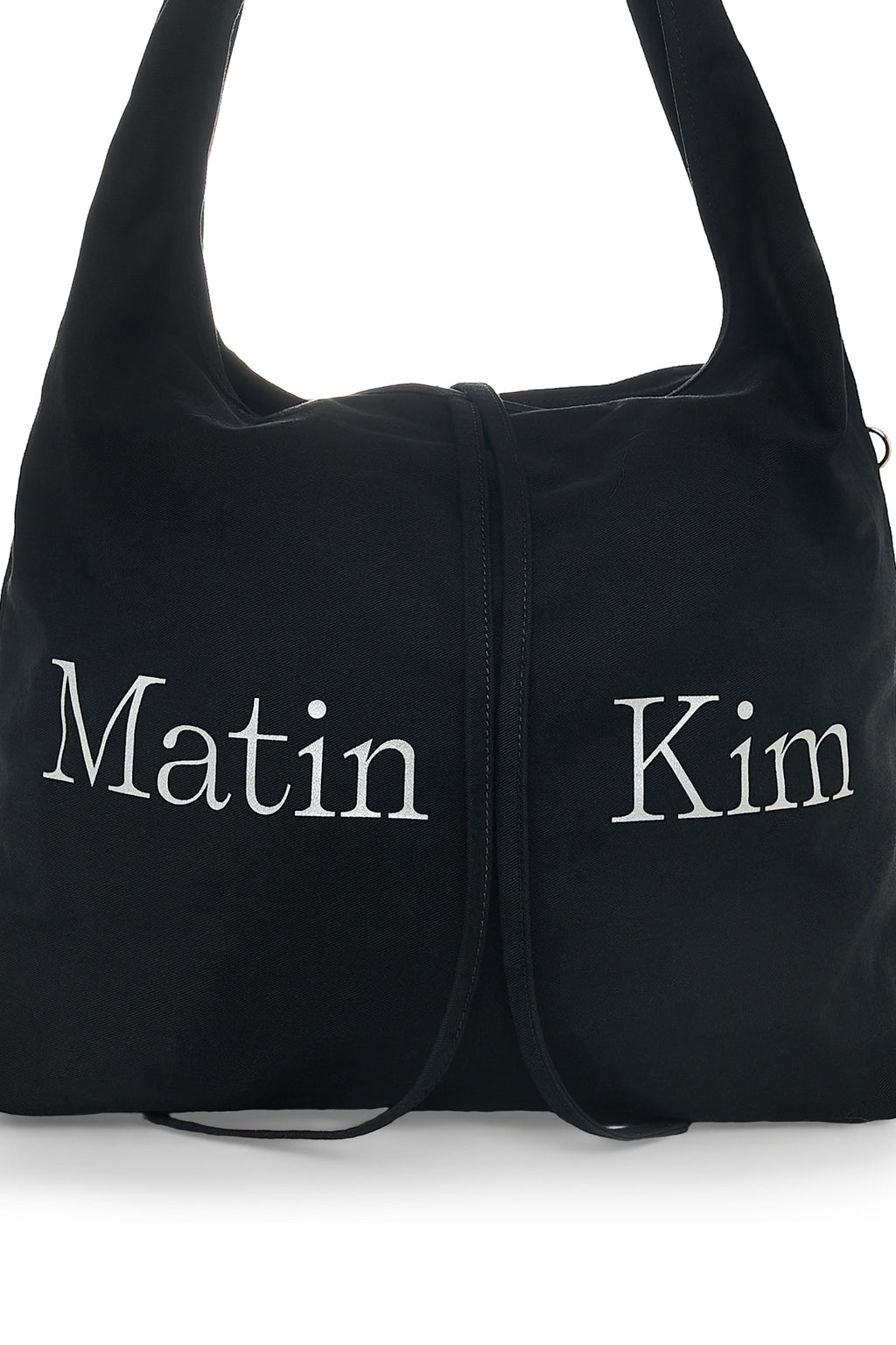 Matin Kim - Logo Point Round Ecobag (Black) product image 4 | TRAB K-Fashion Australia