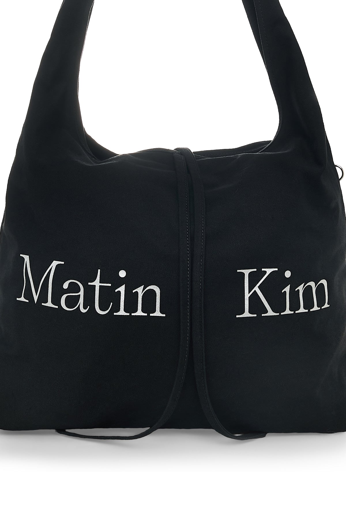 Matin Kim - Logo Point Round Ecobag (Black) product image 4 | TRAB K-Fashion Australia