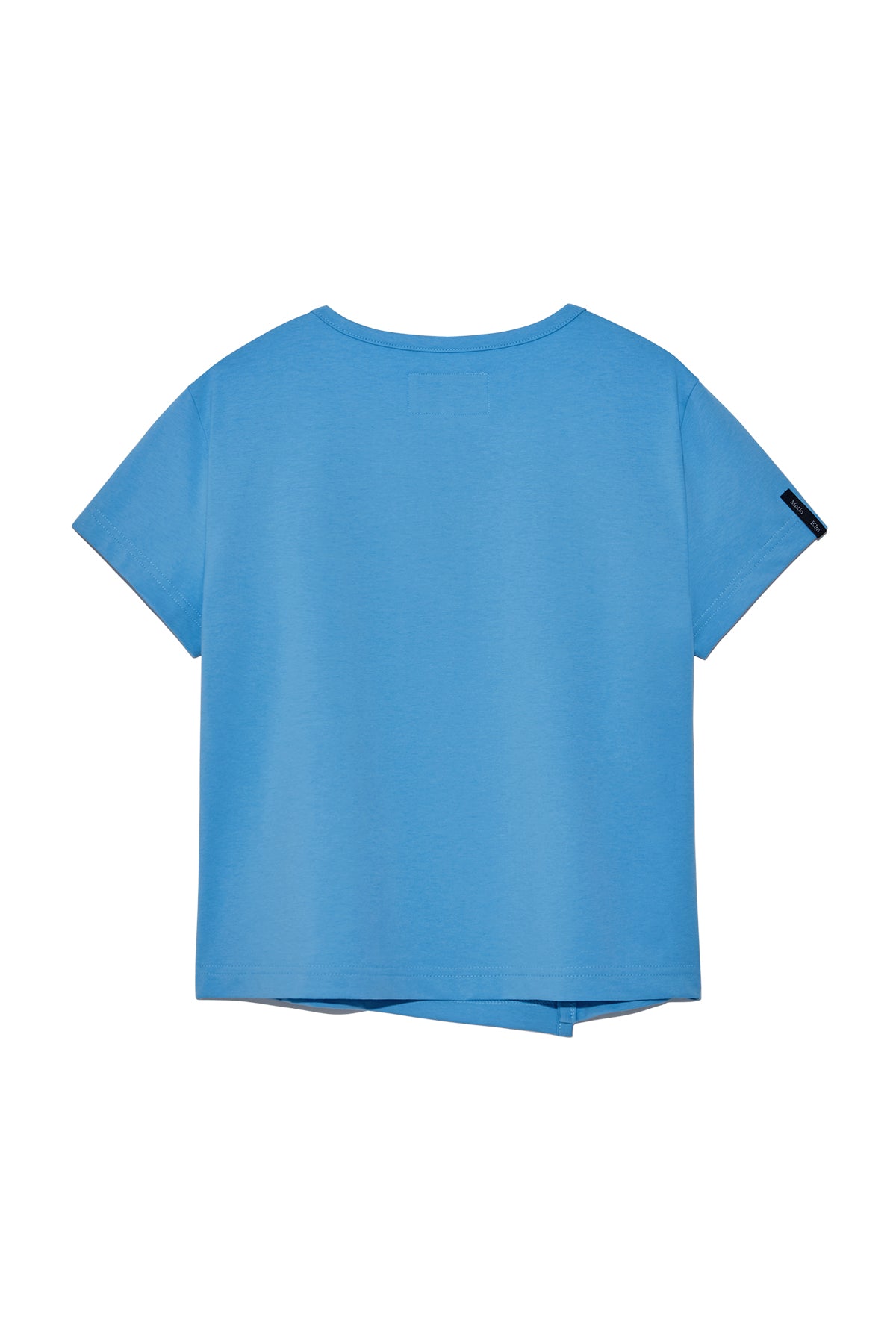 Matin Kim - Slit Button Point Crop Top (Blue) product image 2 | TRAB K-Fashion Australia