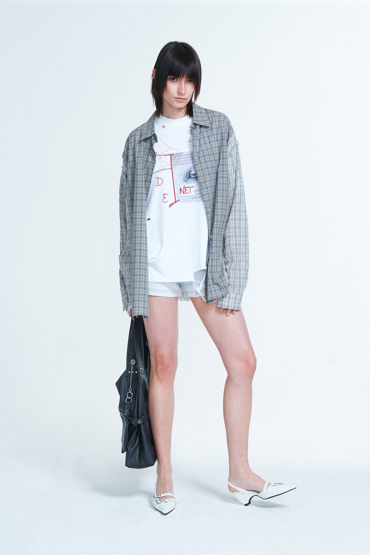 Deinet - Denim Shorts (Ice Blue) product image 6 | TRAB K-Fashion Australia