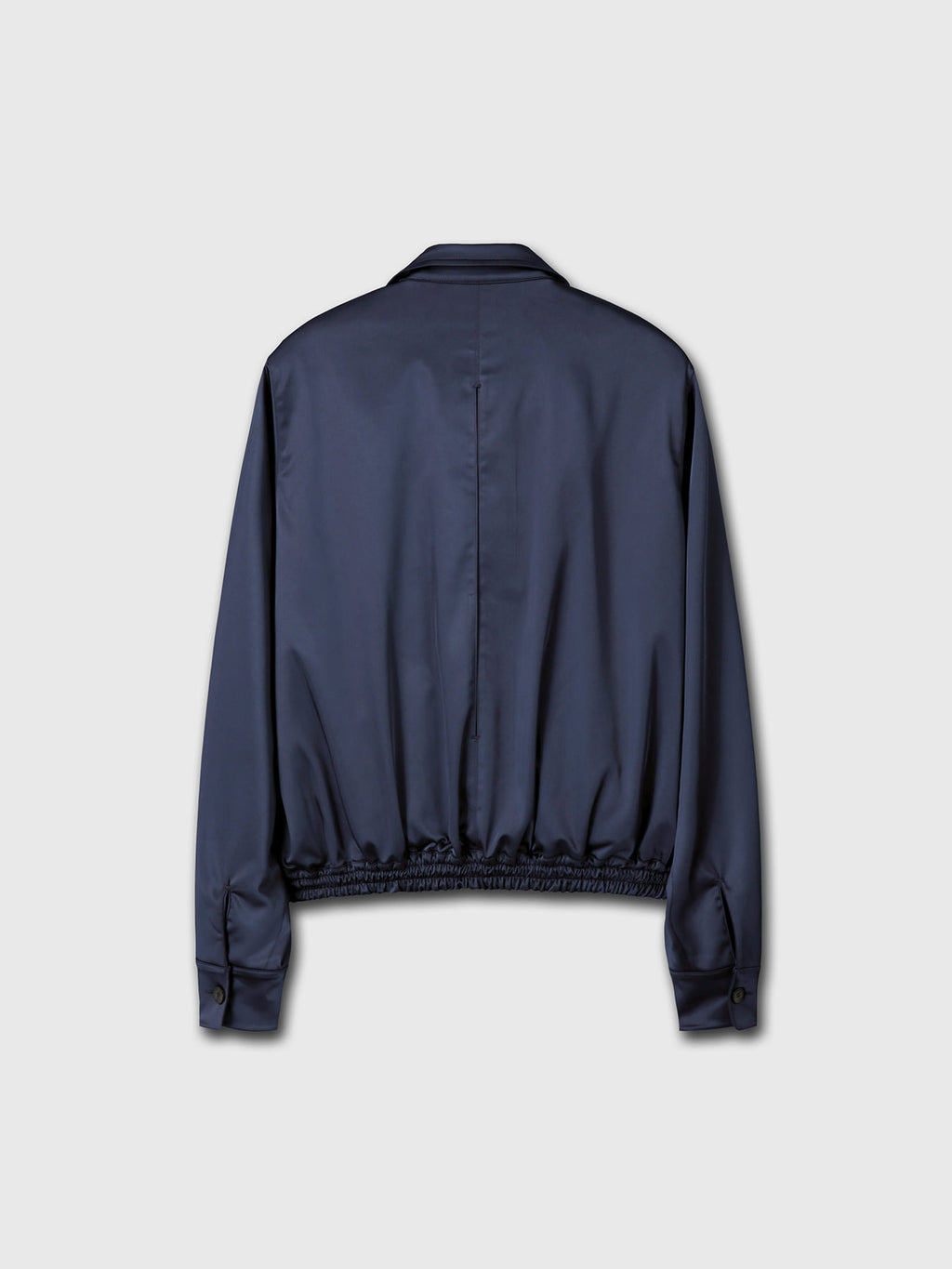 Tonywack - Silky Zippered Blouson Jacket (Navy) product image 13 | TRAB K-Fashion Australia