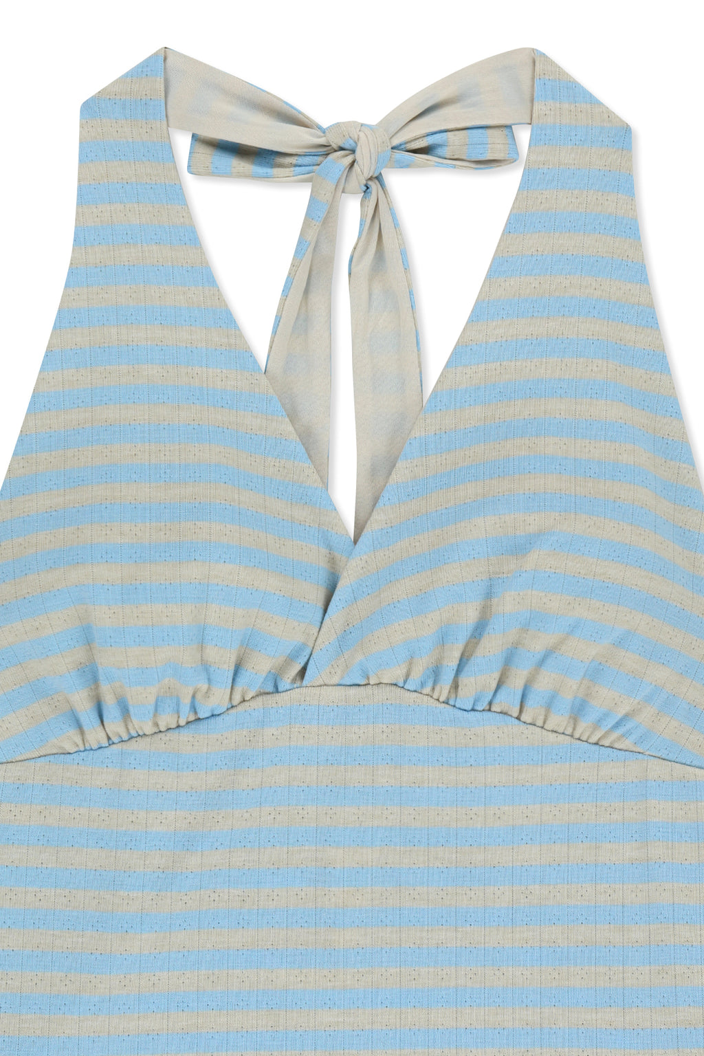 Matin Kim - Striped Halter Neck Top (Light Blue) product image 3 | TRAB K-Fashion Australia