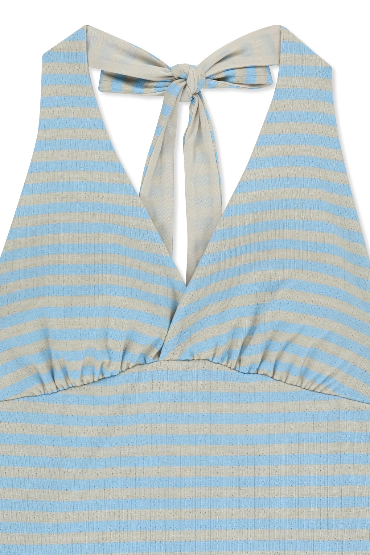 Matin Kim - Striped Halter Neck Top (Light Blue) product image 3 | TRAB K-Fashion Australia