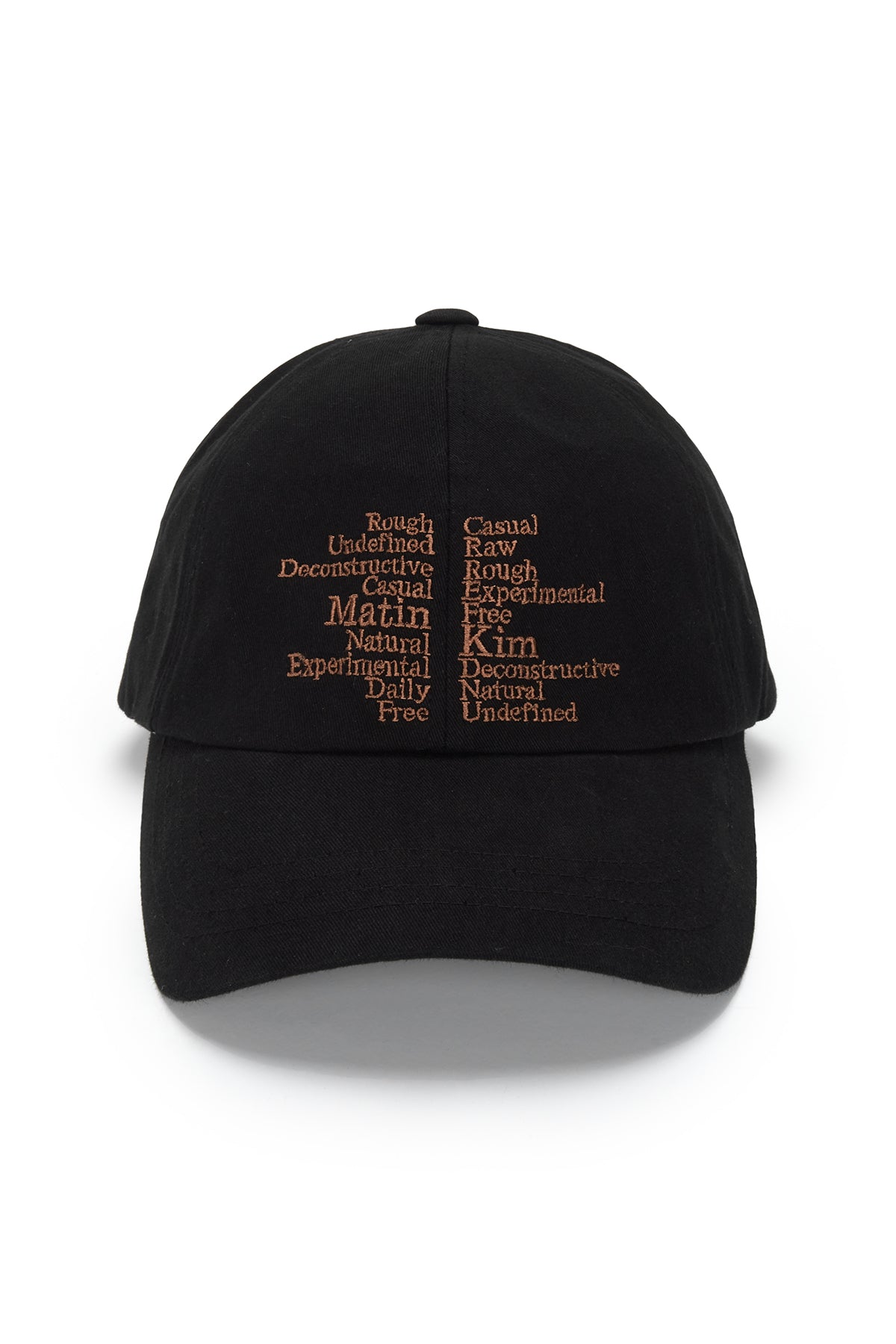 Matin Kim - Keyword Lettering Ball Cap (Black) product image 1 | TRAB K-Fashion Australia