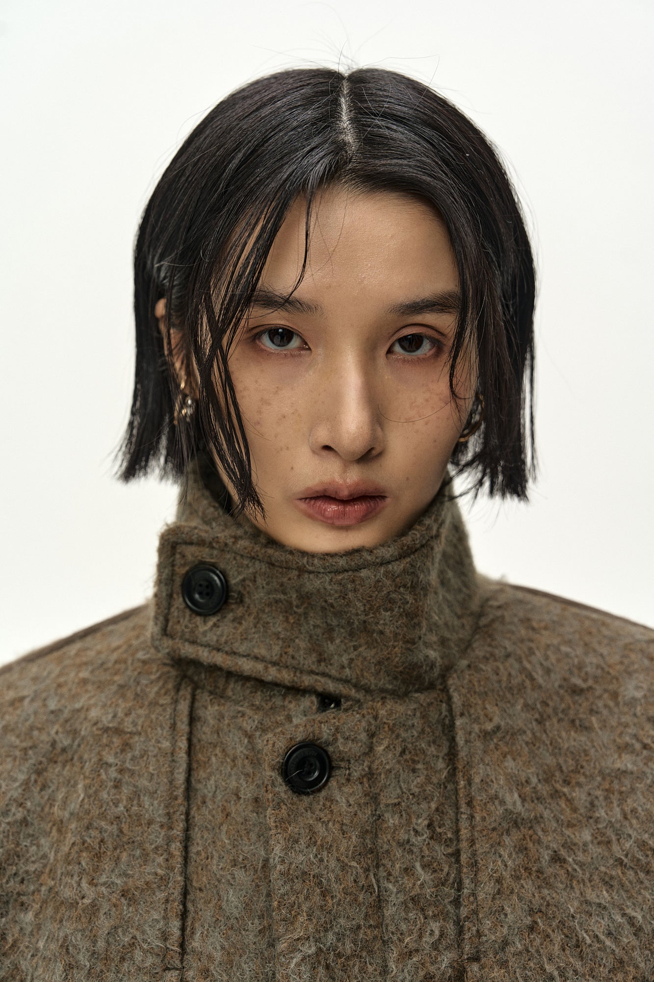 Andersson Bell - Linus Harrington Wool Jacket (brown/grey) (Brown/Grey) product image 12 | TRAB K-Fashion Australia