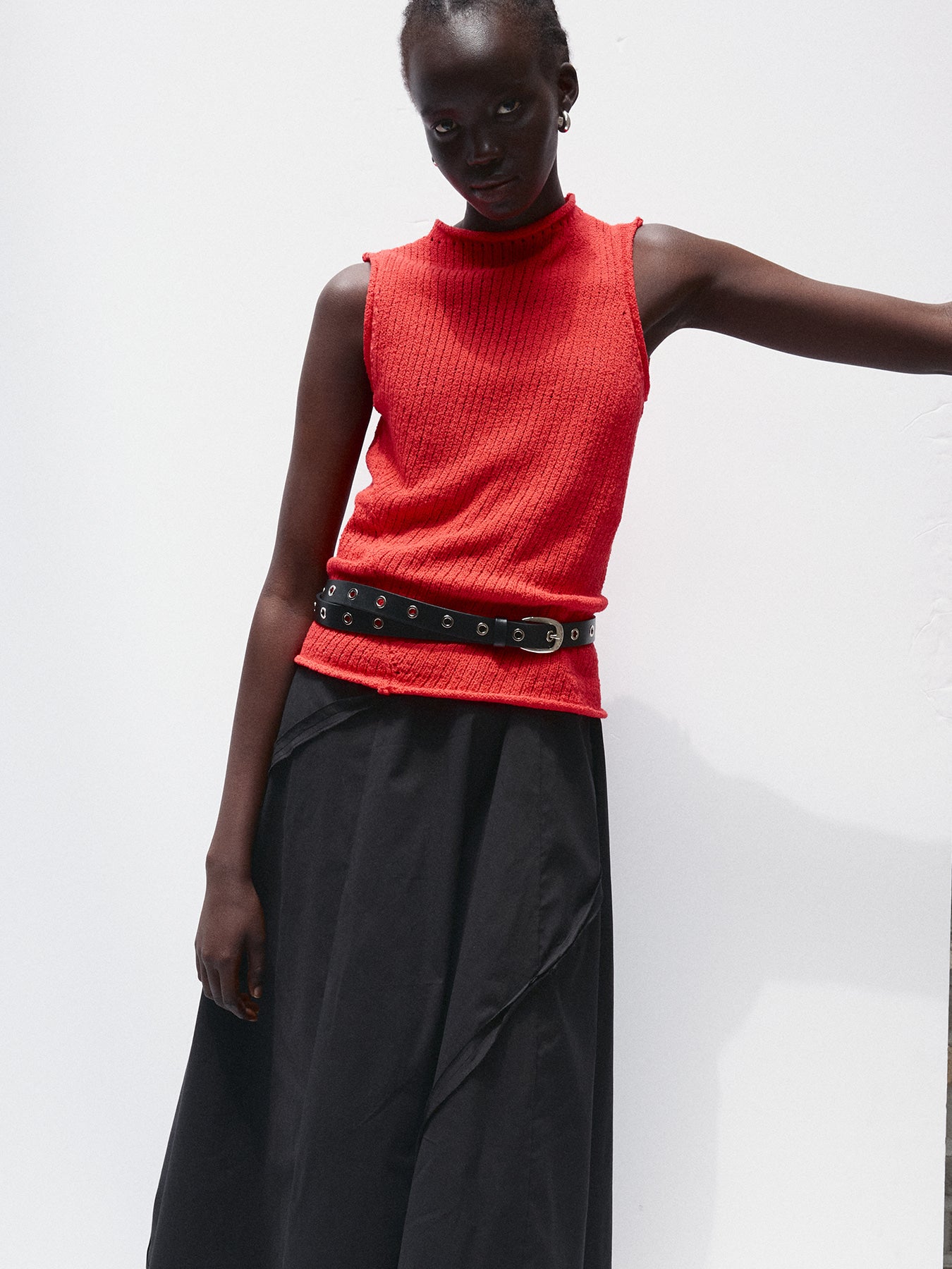 Tonywack - Cotton Twisted Sleeveless Knit (Red) product image 8 | TRAB K-Fashion Australia