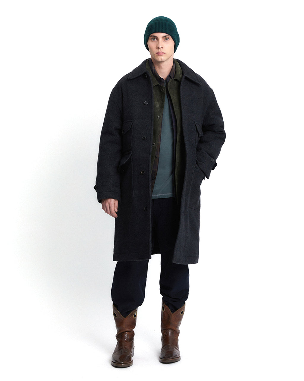 Eastlogue - Shooting Coat (Ash Black) product image 1 | TRAB K-Fashion Australia