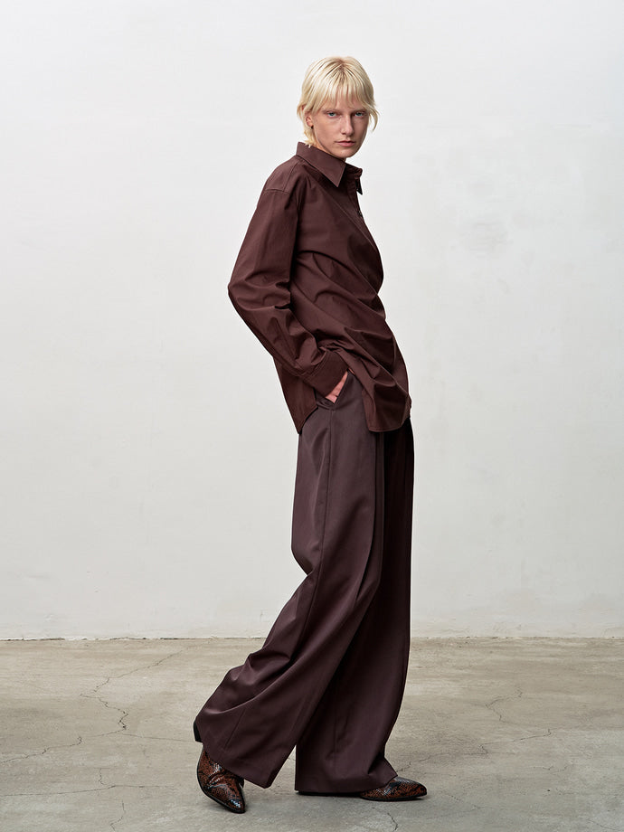 Tonywack - Cotton Twisted Shirt (Brown) product image 3 | TRAB K-Fashion Australia