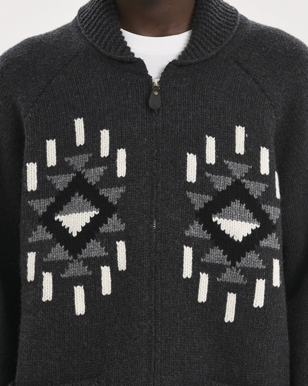 Brownyard - Native Cowichan Cardigan (Charcoal) product image 4 | TRAB K-Fashion Australia