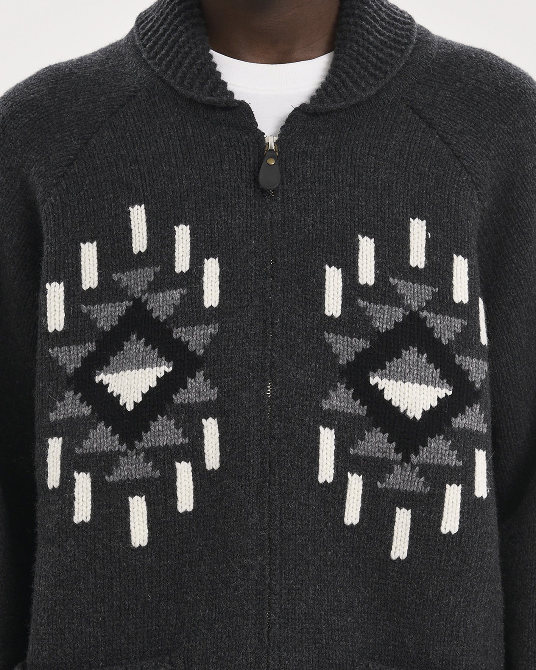 Brownyard - Native Cowichan Cardigan (Charcoal) product image 4 | TRAB K-Fashion Australia