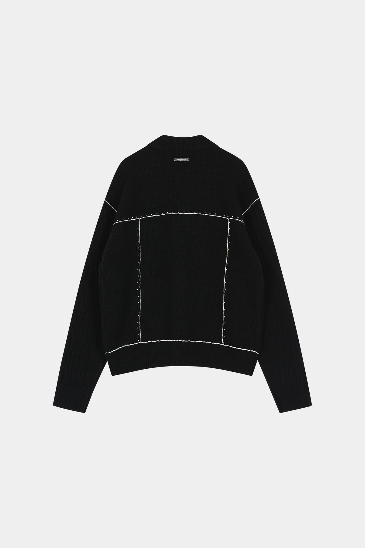 Andersson Bell - Camelon Trucker Cardigan (Black) product image 10 | TRAB K-Fashion Australia