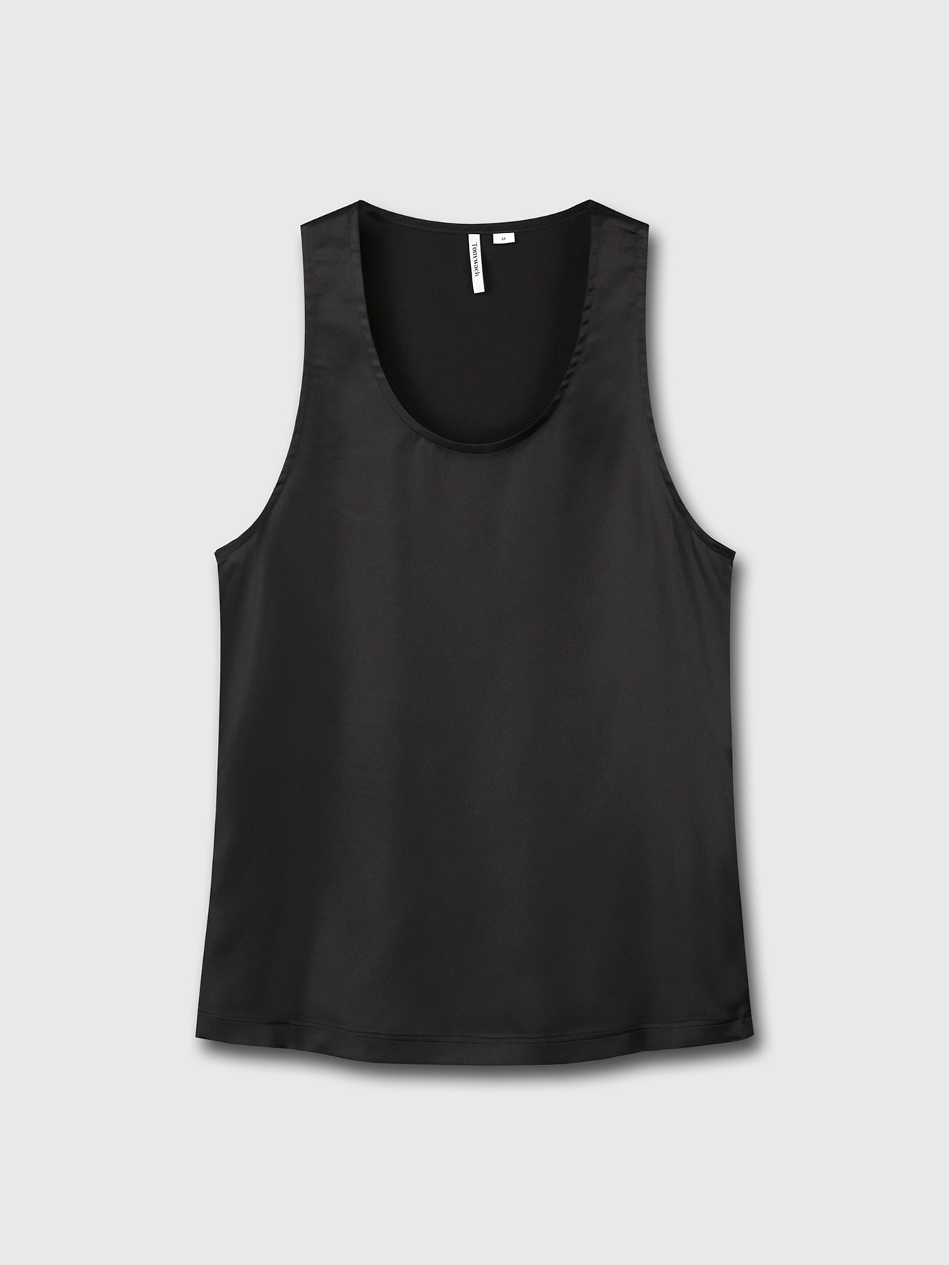 Tonywack - Tailored Satin Sleeveless Top (Black) product image 5 | TRAB K-Fashion Australia