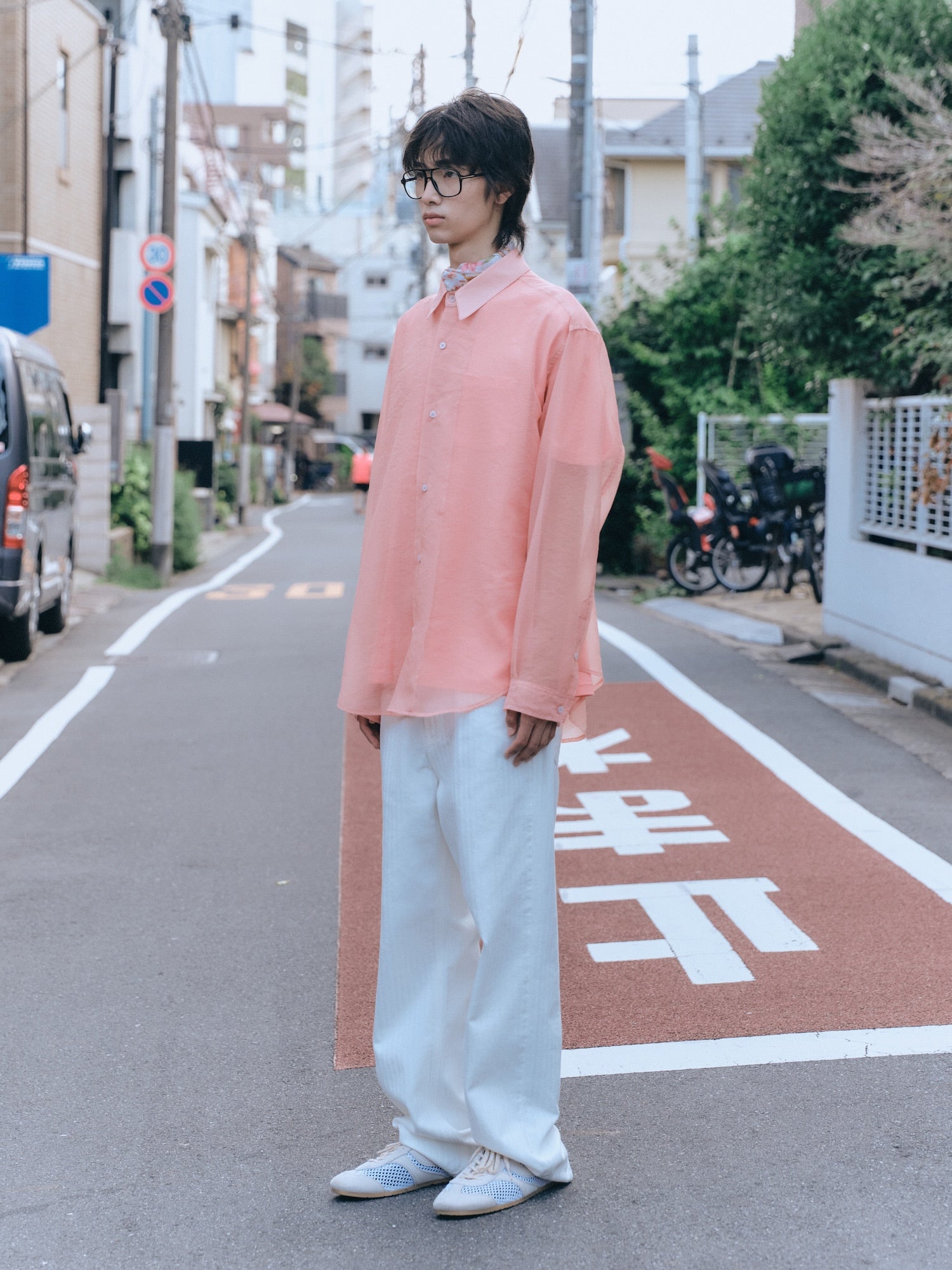Stu - Sheer Shirt (Pink) product image 2 | TRAB K-Fashion Australia