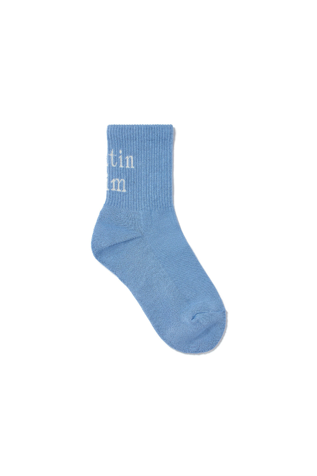 Matin Kim - Matin Big Logo Crew Socks (Blue) product image 1 | TRAB K-Fashion Australia