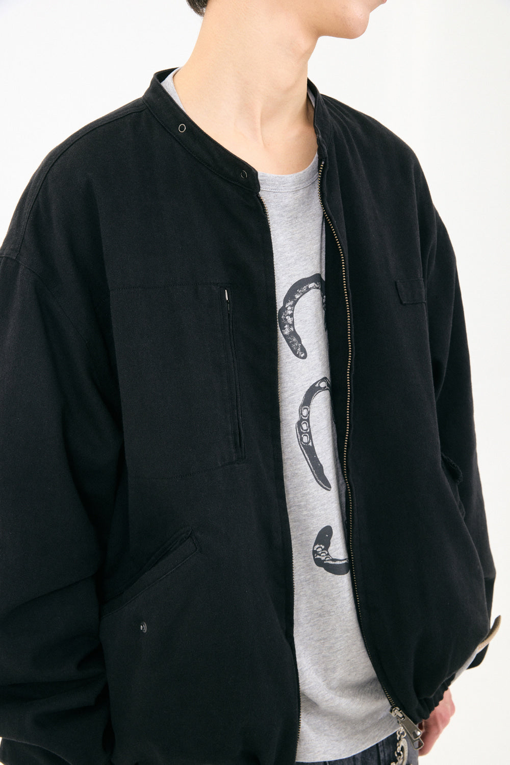 Hatchingroom - Detachable Flight Jacket (Black) product image 17 | TRAB K-Fashion Australia
