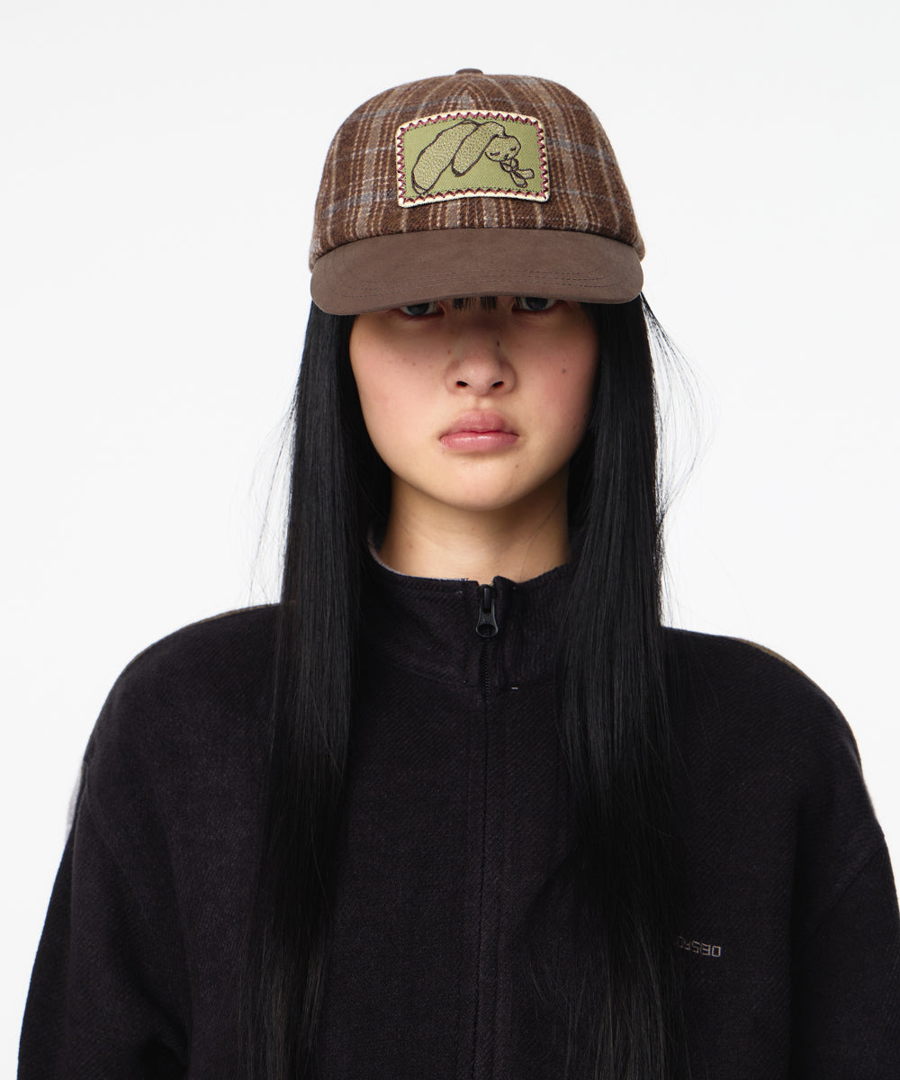 Coyseio - Teji Bunny Emblem Cap (Brown) product image 4 | TRAB K-Fashion Australia