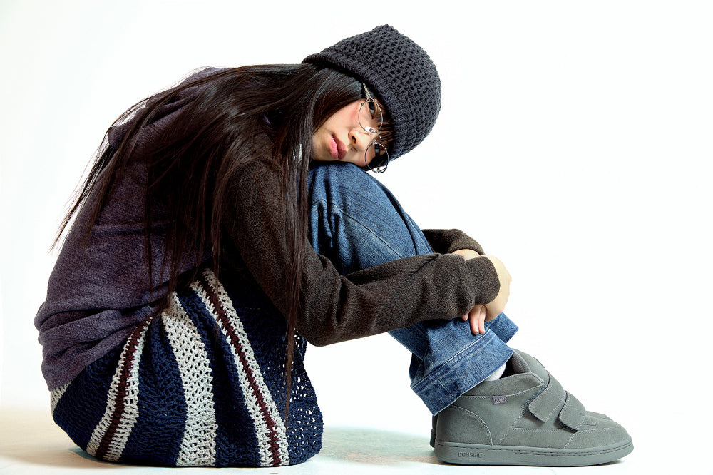 Coyseio - String Net Beanie (Charcoal) product image 4 | TRAB K-Fashion Australia