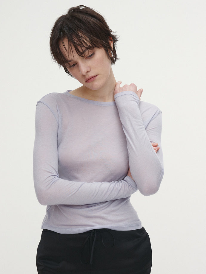 Tonywack - Wool Tencel Long Sleeve (Lavender) product image 1 | TRAB K-Fashion Australia