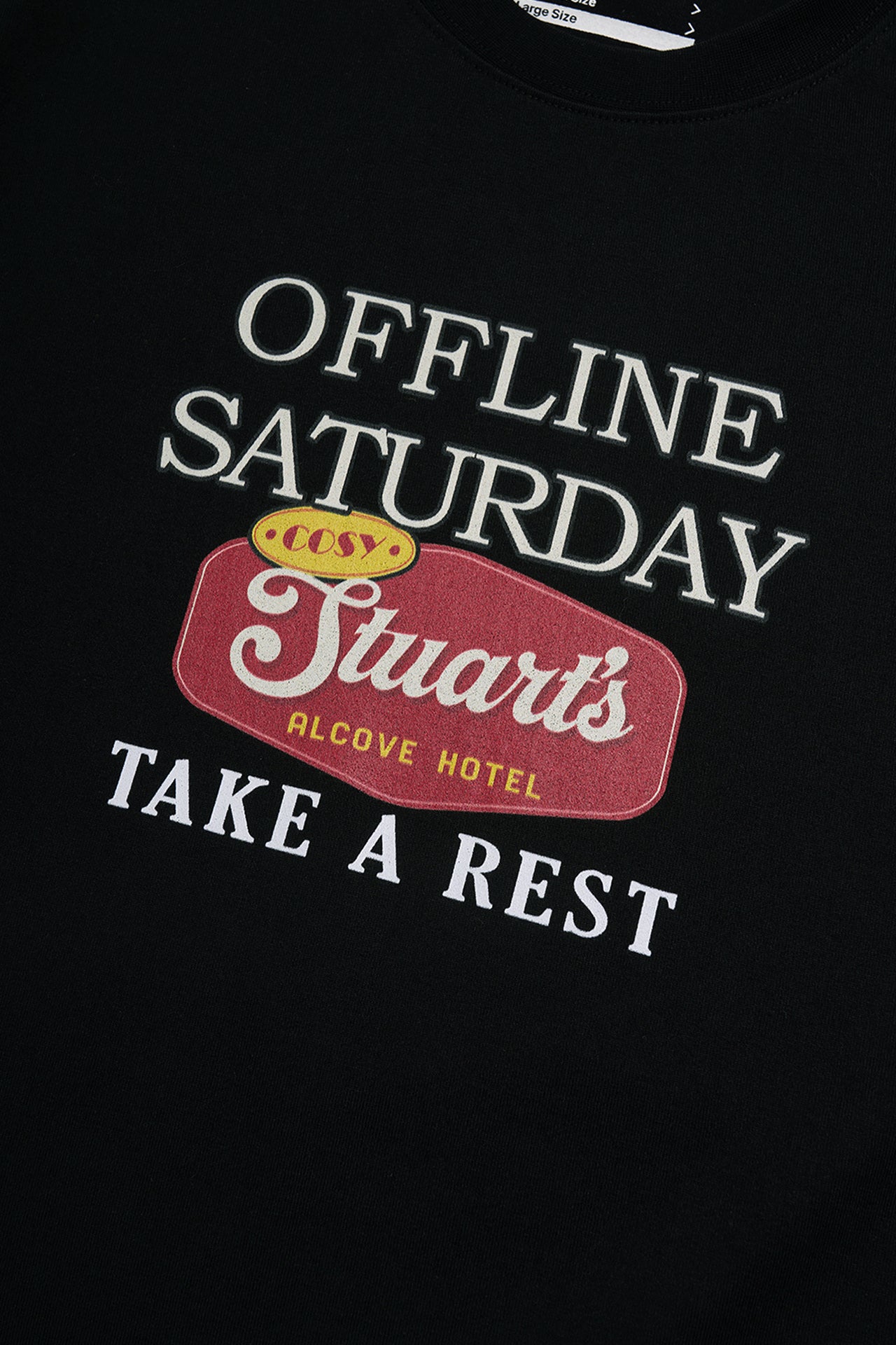 STU - Sign Printing T-Shirt (Black) product image 15 | TRAB K-Fashion Australia