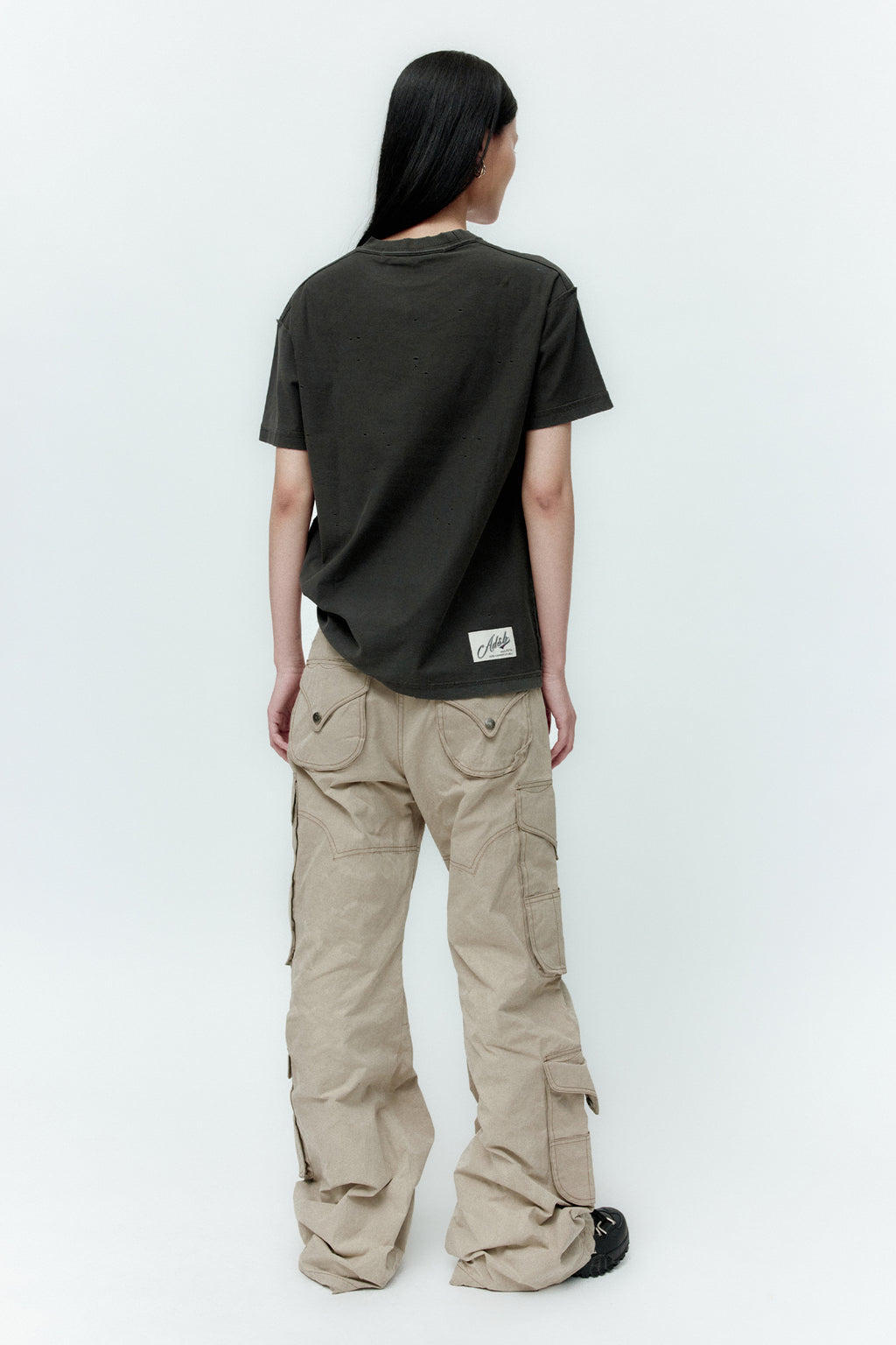 Andersson Bell - Unisex Heart Message T-Shirt (Charcoal) product image 3 | TRAB K-Fashion Australia