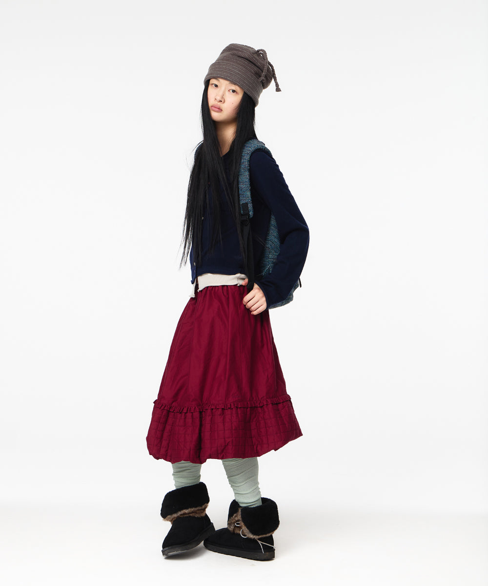 Coyseio - Round Collar Knit Cardigan (Navy) product image 3 | TRAB K-Fashion Australia