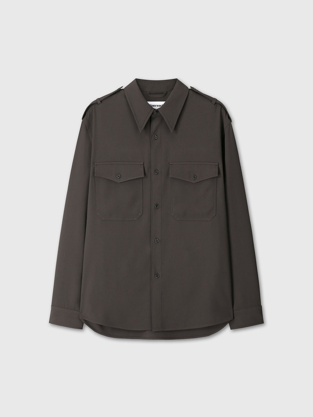 Tonywack - Draped Utility Shirt (Brown) product image 9 | TRAB K-Fashion Australia
