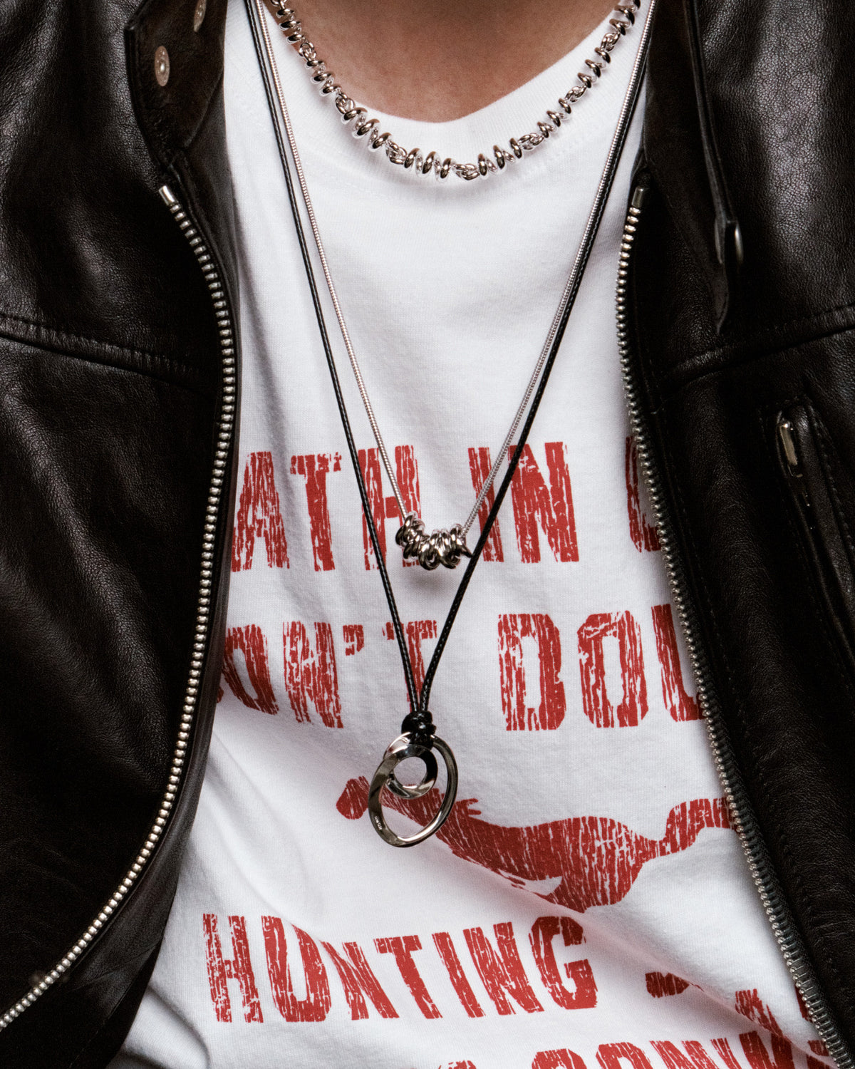 Numbering - Dual-Surface Coil Long Necklace #6821 product image 2 | TRAB K-Fashion Australia