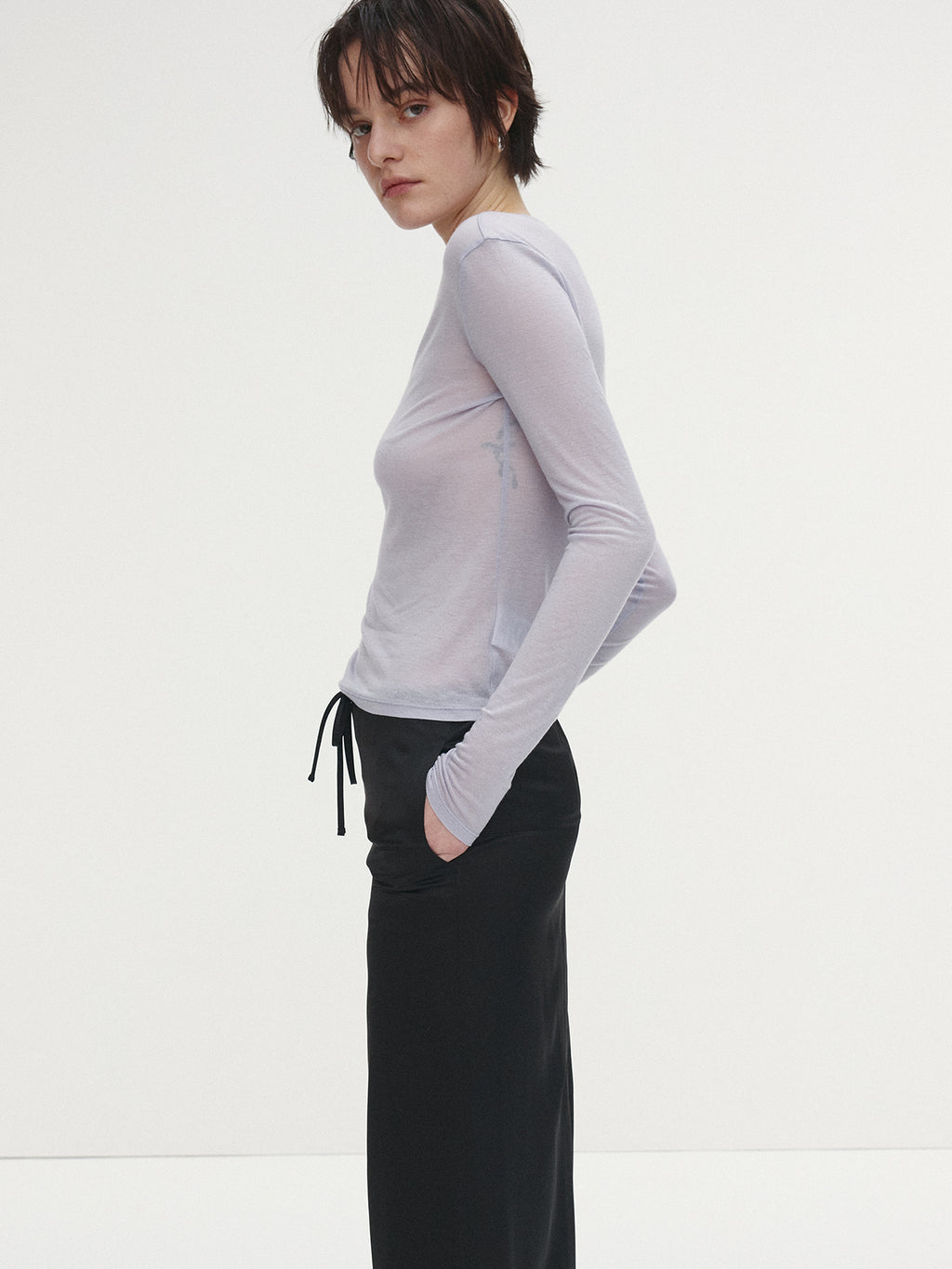Tonywack - Wool Tencel Long Sleeve (Lavender) product image 5 | TRAB K-Fashion Australia