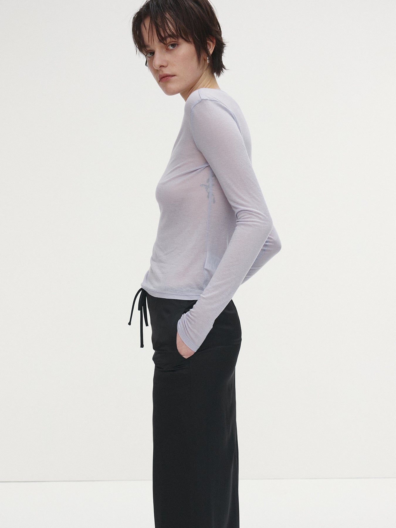 Tonywack - Wool Tencel Long Sleeve (Lavender) product image 5 | TRAB K-Fashion Australia