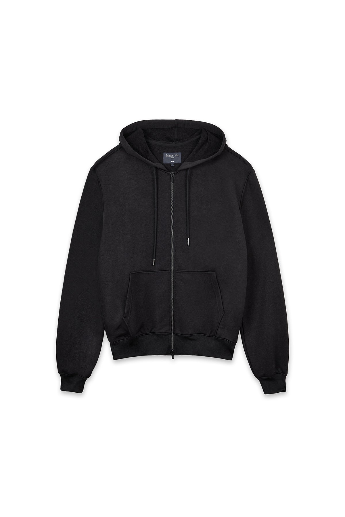 Matin Kim - Back Logo Glitter Hoody Zip Up (Black) product image 1 | TRAB K-Fashion Australia