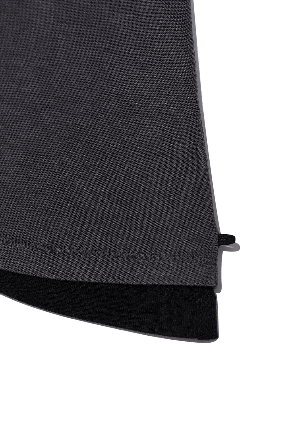Matin Kim - Turn Up Detail Layered Top (Charcoal) product image 4 | TRAB K-Fashion Australia