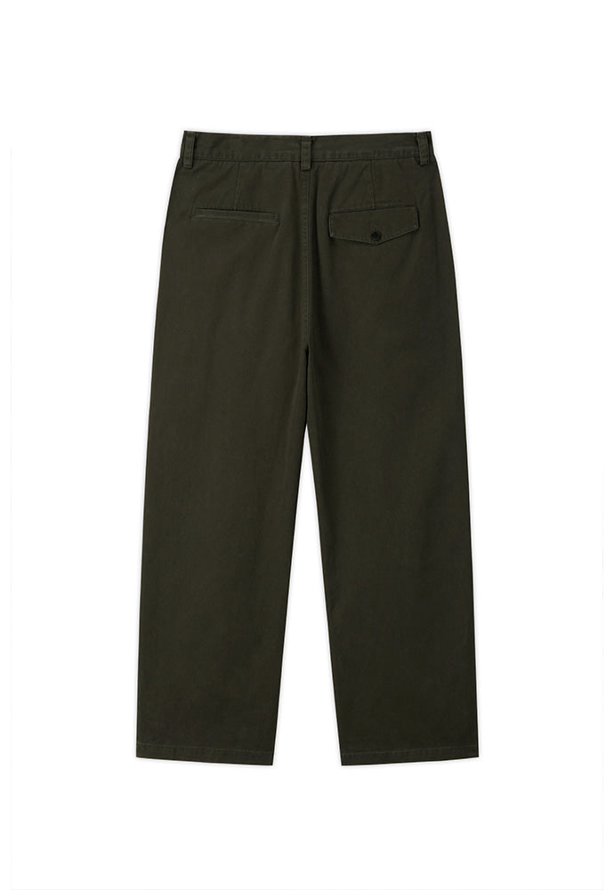 Art if acts - One Tuck Chino Pants (Olive) product image 7 | TRAB K-Fashion Australia