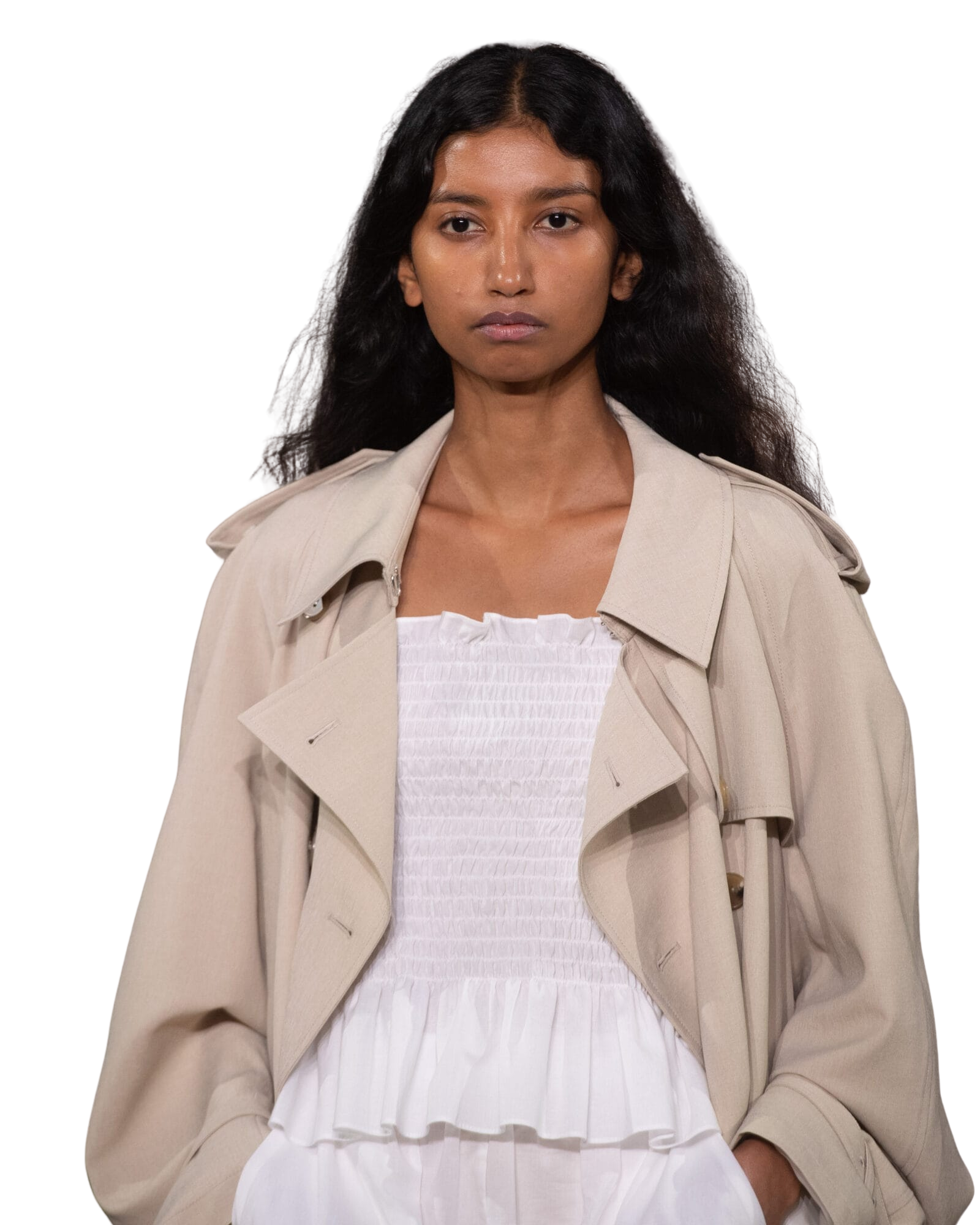 Kimhe Kim - Seersucker Smoked Top (White) product image 3 | TRAB K-Fashion Australia