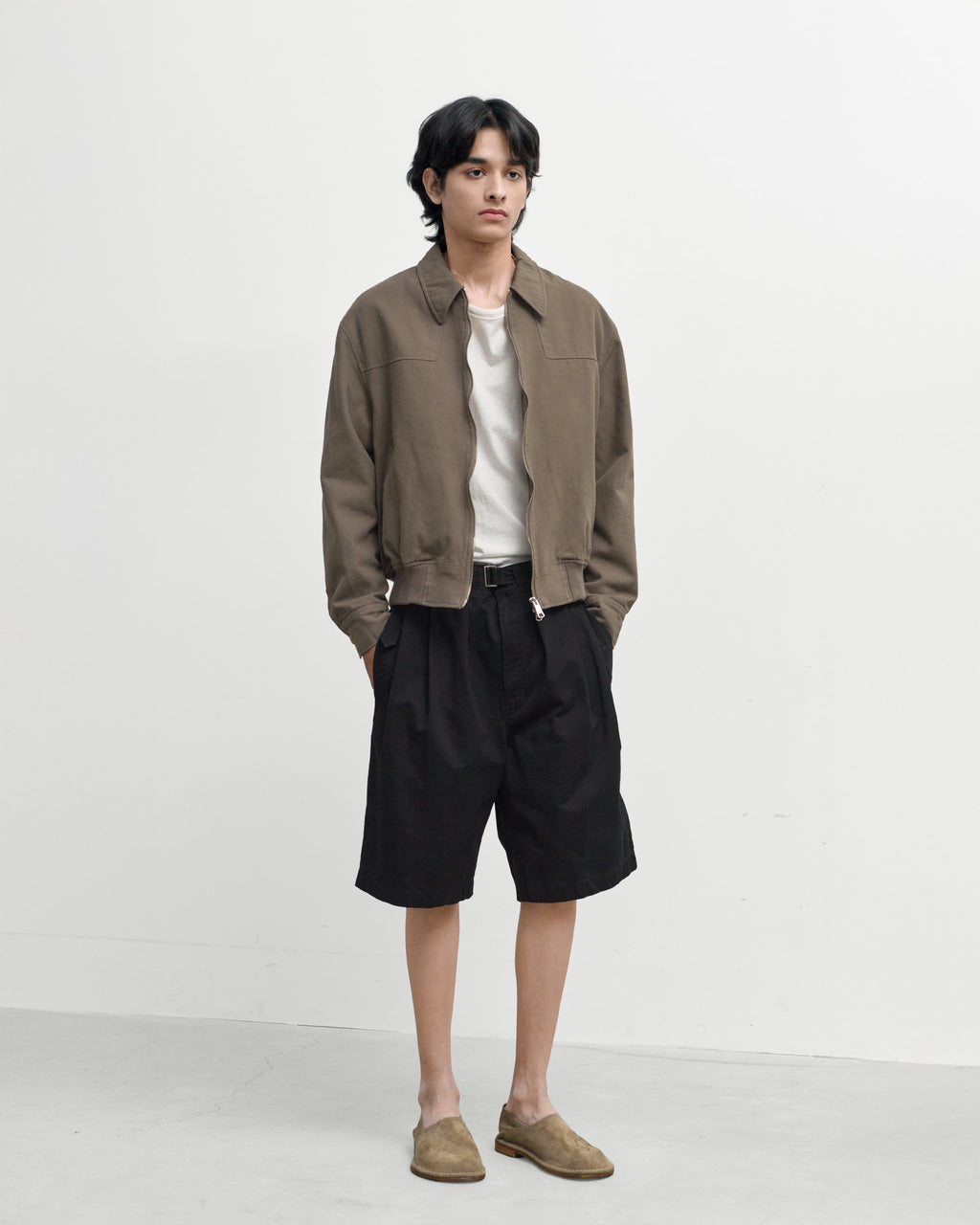 Brownyard - Belted Half Pants (Black) product image 1 | TRAB K-Fashion Australia