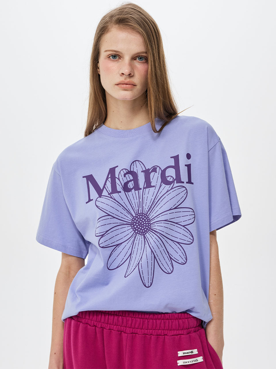 Mardi Mercredi - Tshirt Flowermardi (Lavender Purple) product image 1 | TRAB K-Fashion Australia