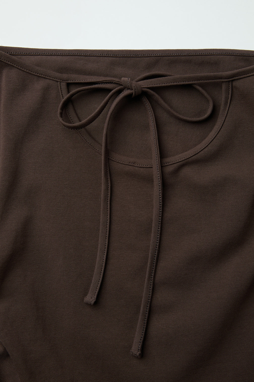 Coor - Back Strap Shirring Tube Top (Dark Brown) product image 6 | TRAB K-Fashion Australia