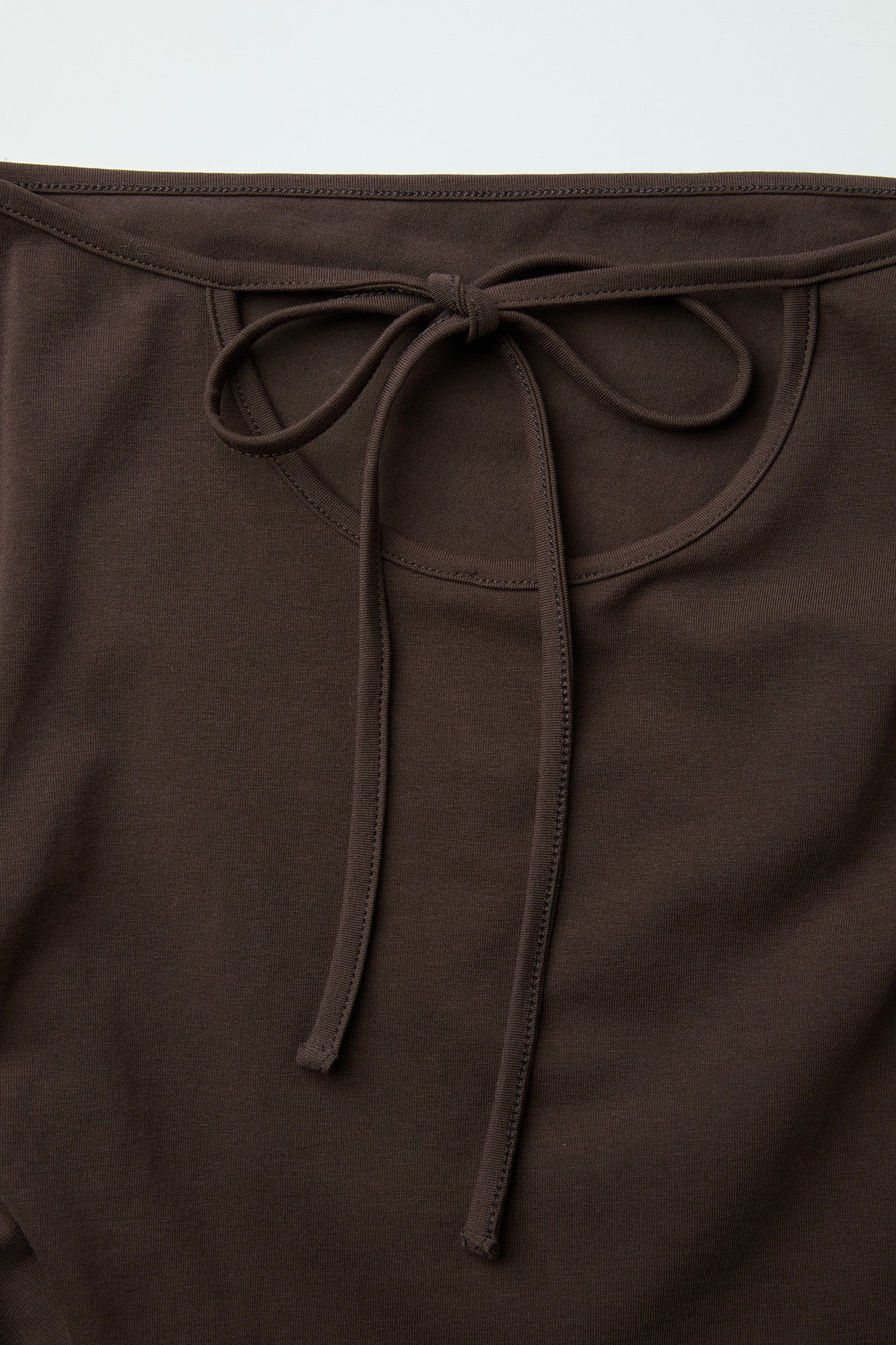 Coor - Back Strap Shirring Tube Top (Dark Brown) product image 6 | TRAB K-Fashion Australia