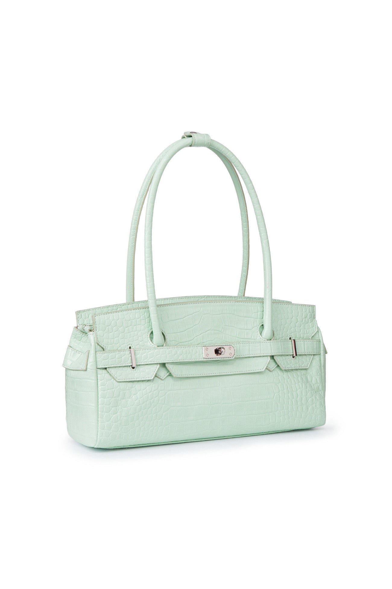 Deinet - Crocodile Pattern Two-Way Bag (Mint) product image 2 | TRAB K-Fashion Australia