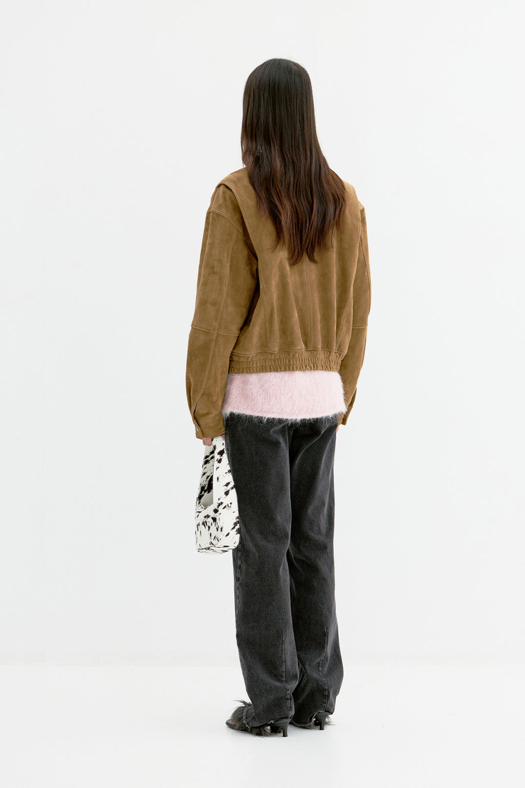 Coor - Goat Suede Bomber (Camel Khaki) product image 4 | TRAB K-Fashion Australia