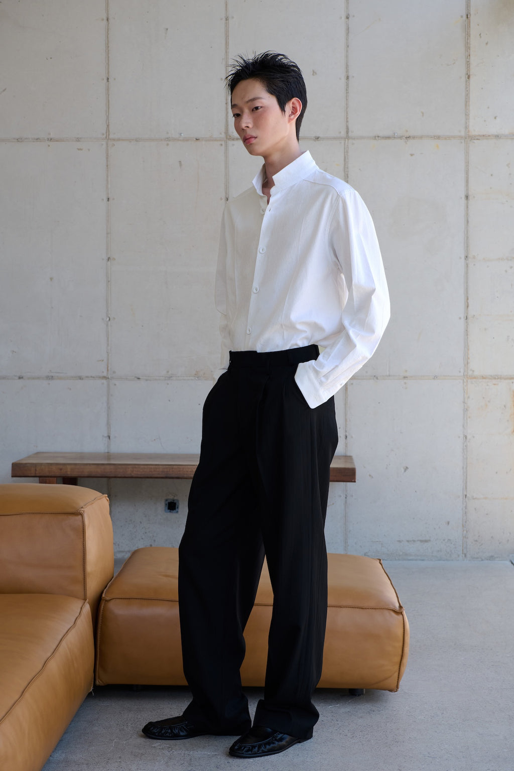 STU - 2 Tuck Crease Slacks (Black) product image 6 | TRAB K-Fashion Australia