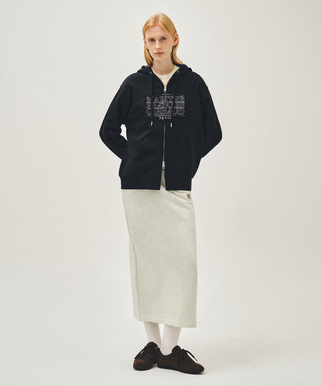 Marithe & Francois Girbaud - Classic Logo Applique Hoodie Zipup (Navy) product image 5 | TRAB K-Fashion Australia