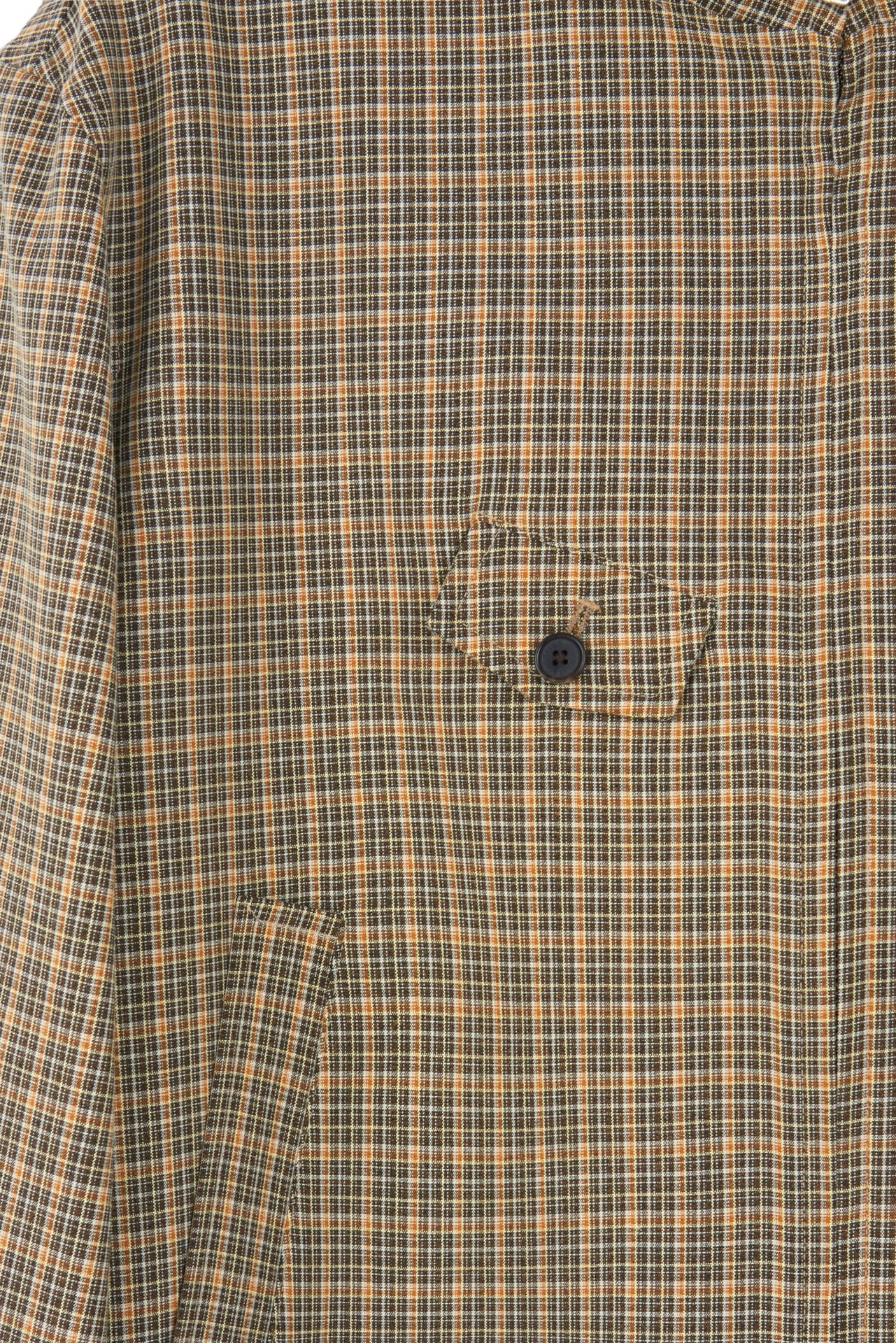 Stu - High Neck Crop Check Jacket Orange (Brown) product image 20 | TRAB K-Fashion Australia