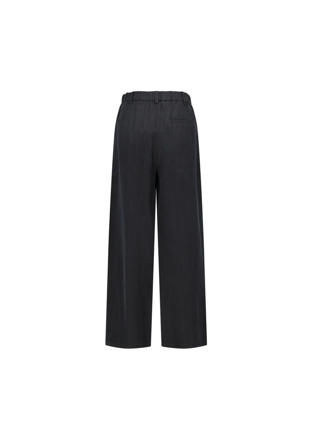 Amomento - Women's Cupro Two Tuck Wide Pants (Black) product image 6 | TRAB K-Fashion Australia