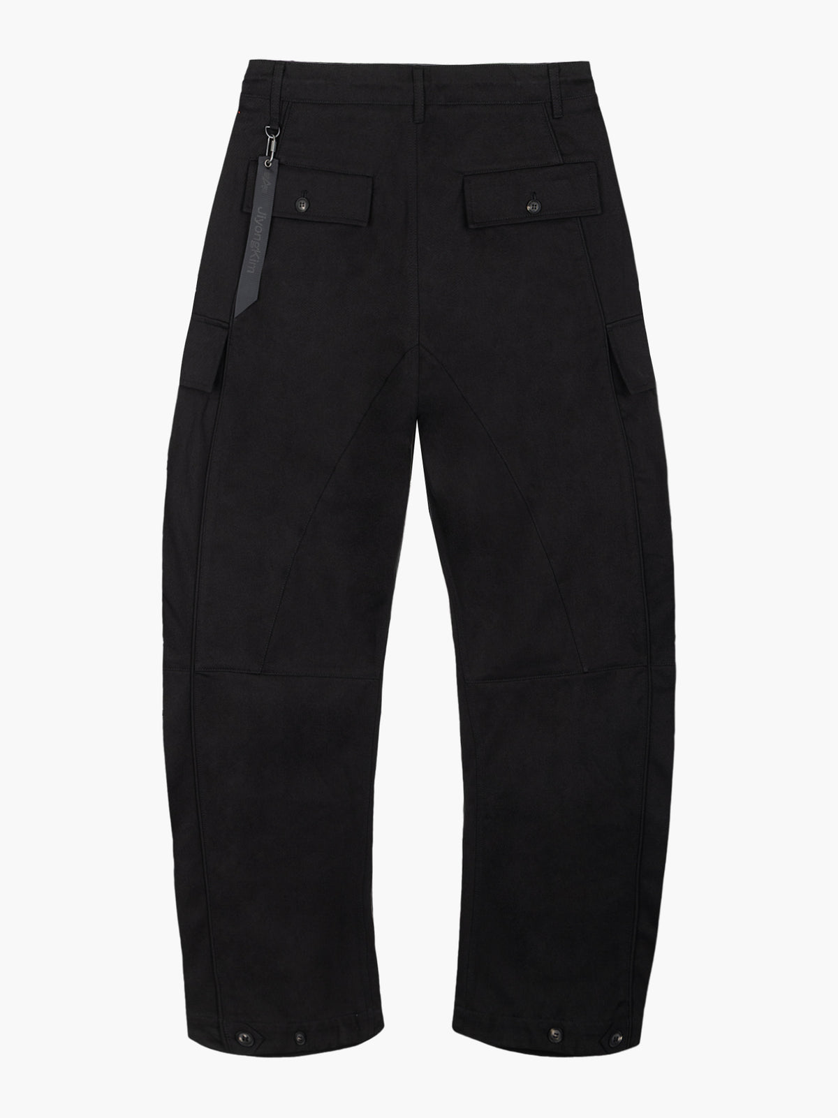 Jiyong Kim - Multi Pocket Curved Trousers (Black) product image 11 | TRAB K-Fashion Australia