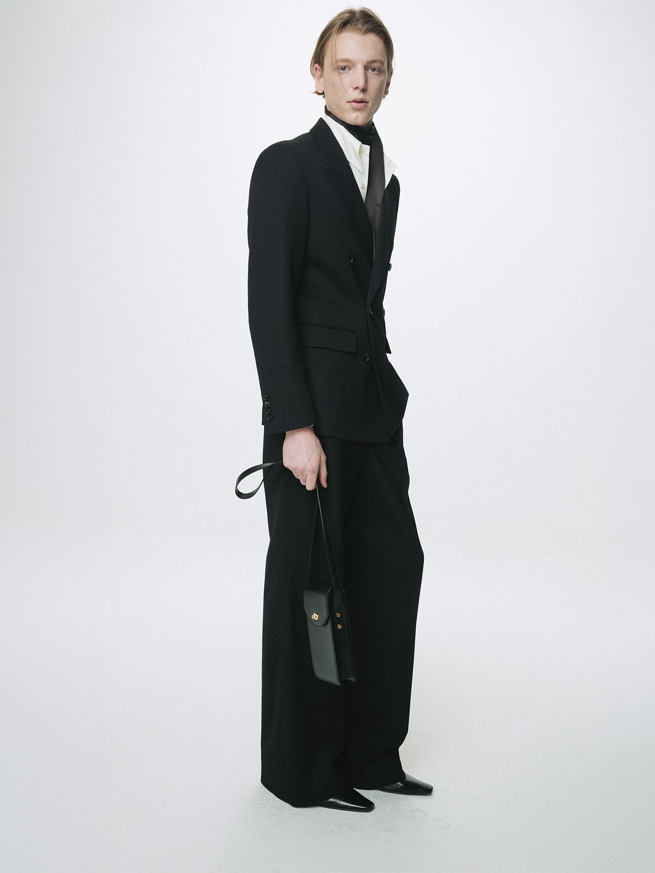 Tonywack - Wool Double-Breasted Tailored Jacket (Black) product image 5 | TRAB K-Fashion Australia