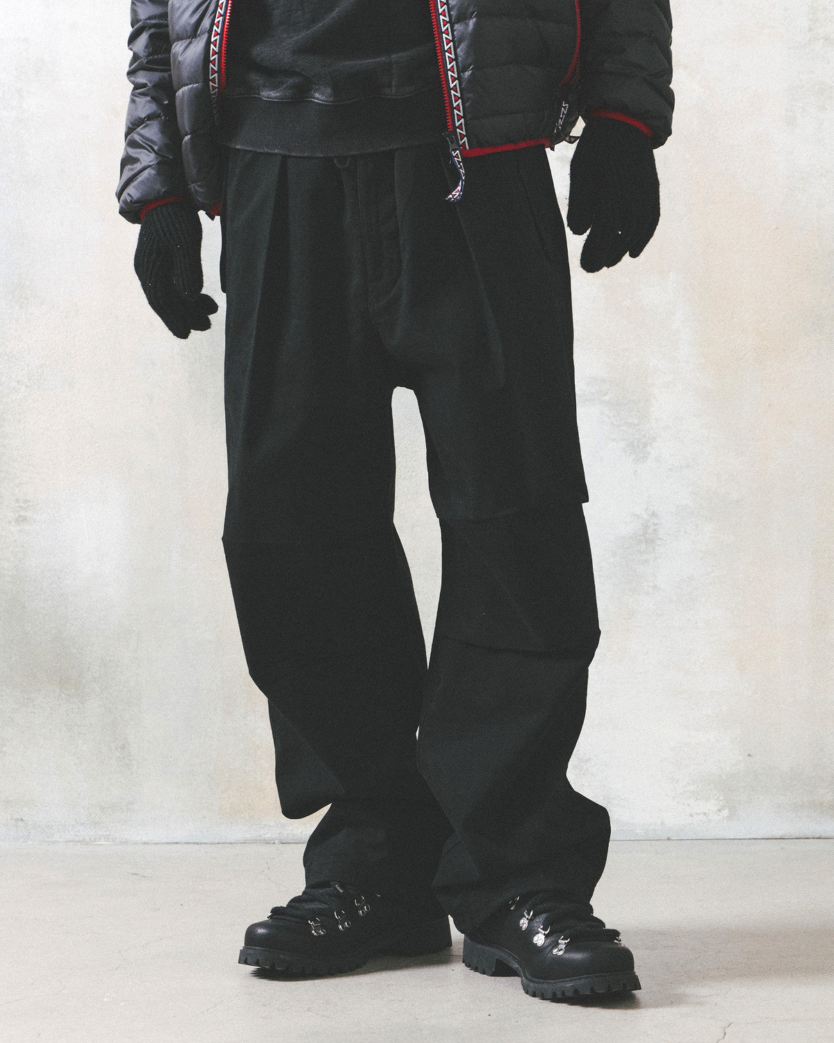 Eastlogue - Parachute Shell Easy Pants (Black Moleskin) product image 2 | TRAB K-Fashion Australia