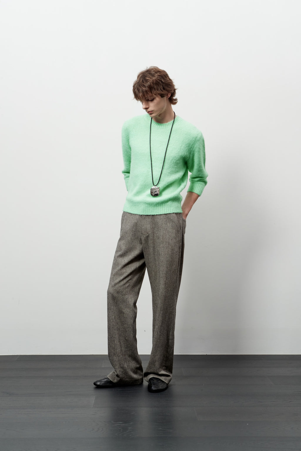 Stu - Boucle Quarter Sleeve (Mint) product image 8 | TRAB K-Fashion Australia