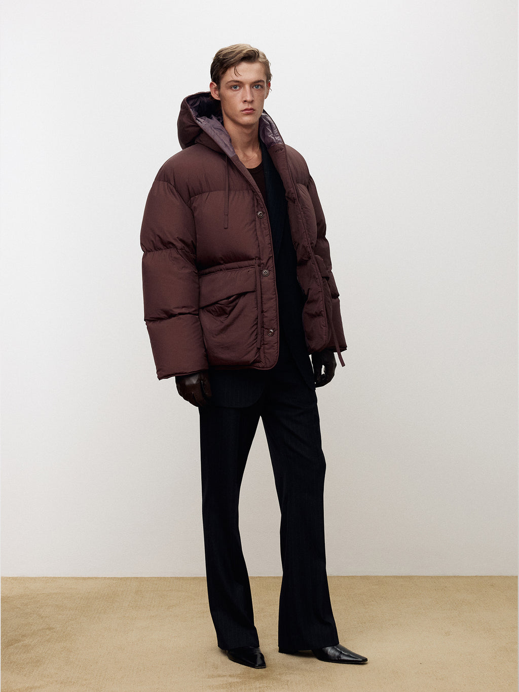 Tonywack - Super Light Down Puffer Jacket (Pale Burgundy) product image 10 | TRAB K-Fashion Australia