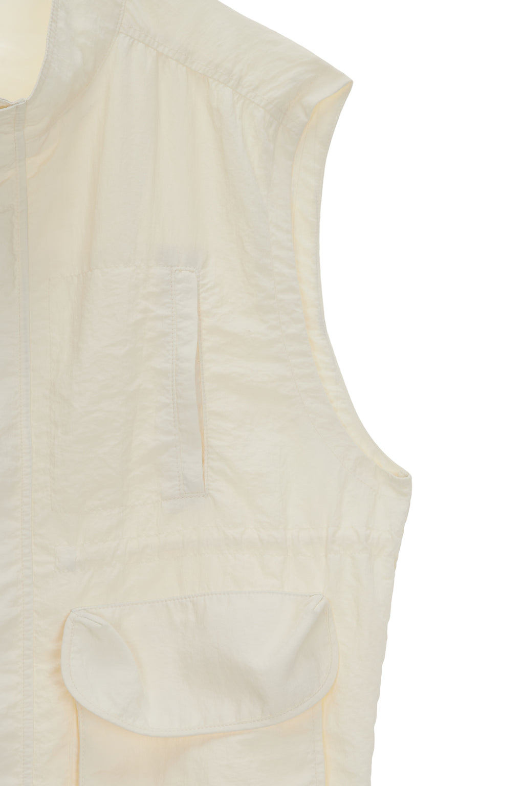 Matin Kim - Nylon Fishing Vest (Light Yellow) product image 3 | TRAB K-Fashion Australia